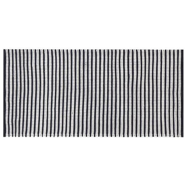Puuvillamatto 80 x 150 cm valkoinen/sininen SOFULU Lumarko!