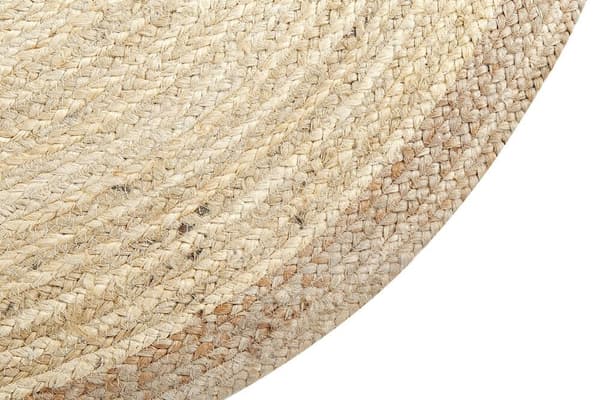 Pyöreä juuttimatto 120 cm beige MENEMEN Lumarko!