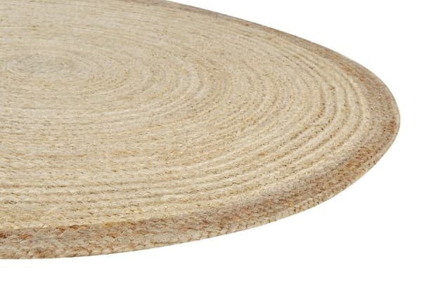 Pyöreä juuttimatto 120 cm beige MENEMEN Lumarko!