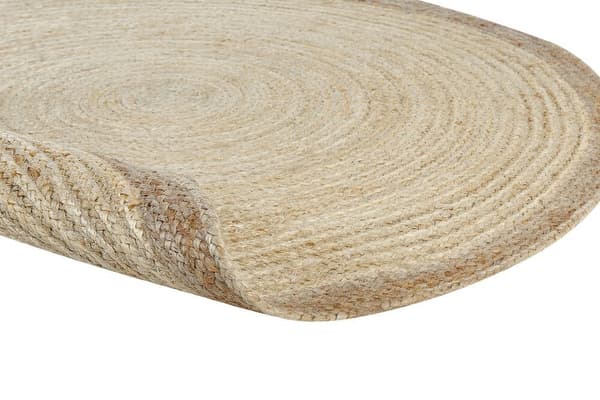 Pyöreä juuttimatto 120 cm beige MENEMEN Lumarko!