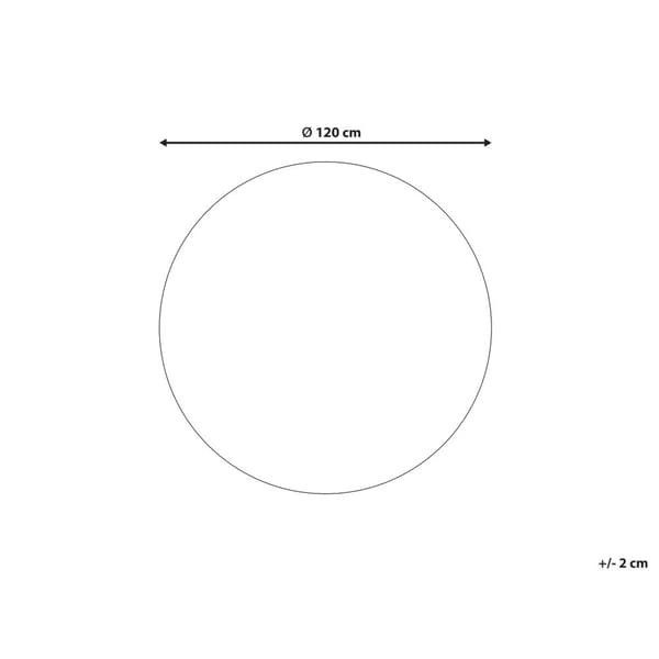 Pyöreä juuttimatto 120 cm beige MENEMEN Lumarko!