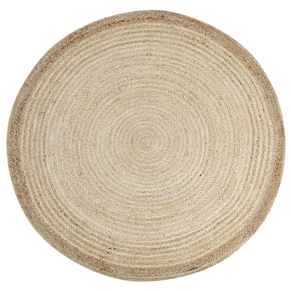 Pyöreä juuttimatto 120 cm beige MENEMEN Lumarko!