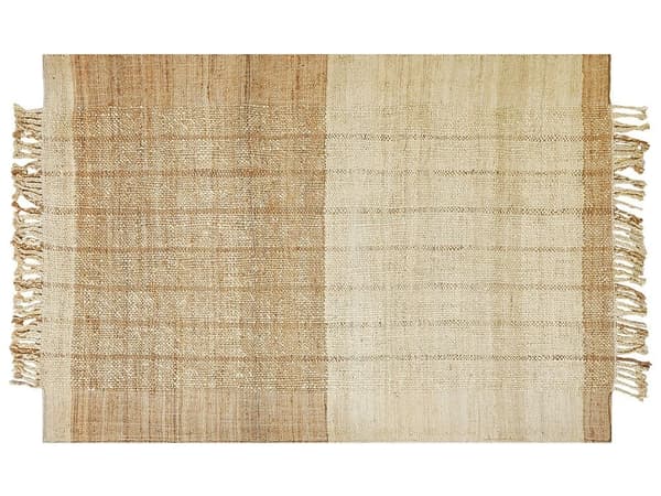 Jute tæppe 200 x 300 cm beige KARKIN Lumarko!