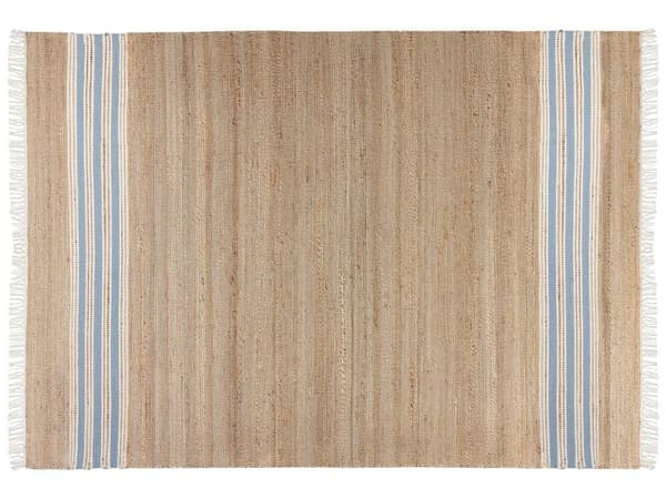 Jute tæppe 160 x 230 cm beige-blå MIRZA Lumarko!
