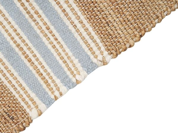 Jute tæppe 160 x 230 cm beige-blå MIRZA Lumarko!
