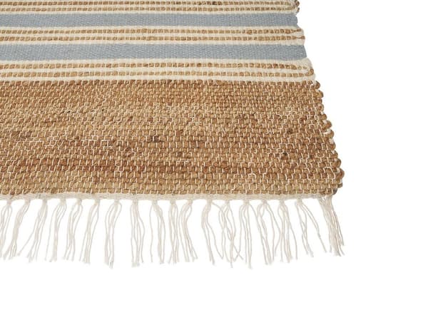 Jute tæppe 160 x 230 cm beige-blå MIRZA Lumarko!