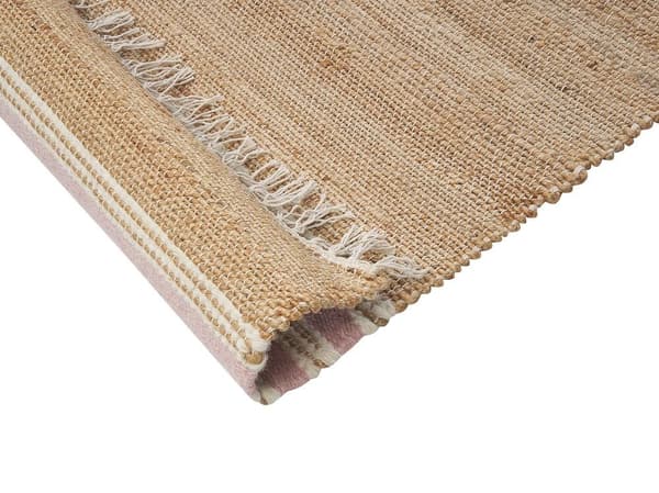 Juuttimatto 80 x 150 cm beige-pinkki MIRZA Lumarko!
