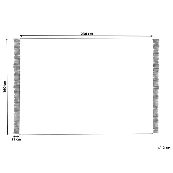 Villamatto 160 x 230 cm harmaa TEKELER Lumarko!