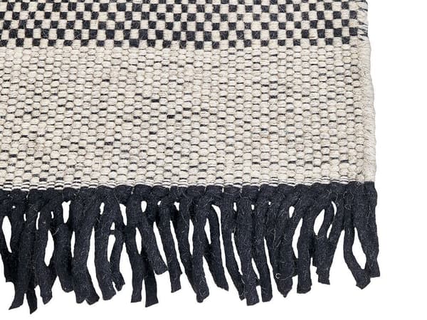 Villamatto 160 x 230 cm beige ja musta YAZLIK Lumarko!