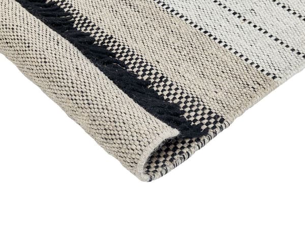 Villamatto 160 x 230 cm beige ja musta YAZLIK Lumarko!