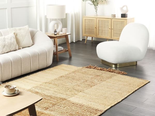 Juuttimatto 160 x 230 cm beige HAMZALAR Lumarko!