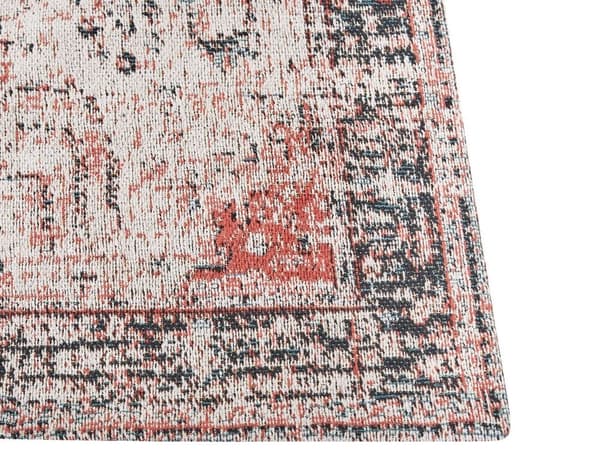 Puuvillamatto 200 x 300 cm punainen ja beige ATTERA Lumarko!