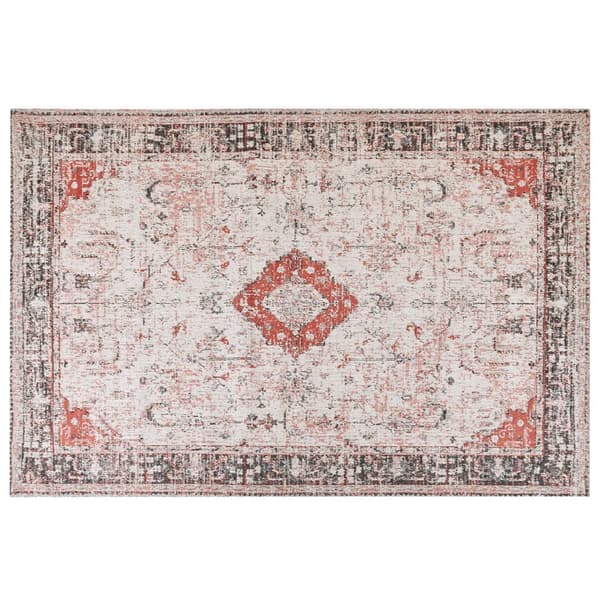 Puuvillamatto 200 x 300 cm punainen ja beige ATTERA Lumarko!