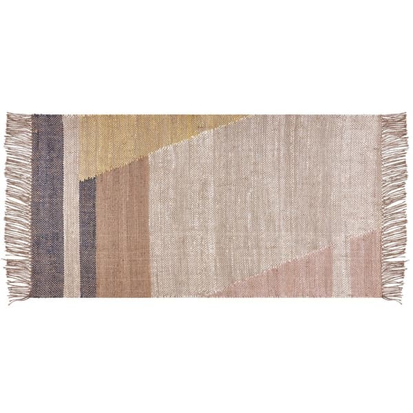 Jute tæppe 80 x 150 cm brun SAMLAR Lumarko!