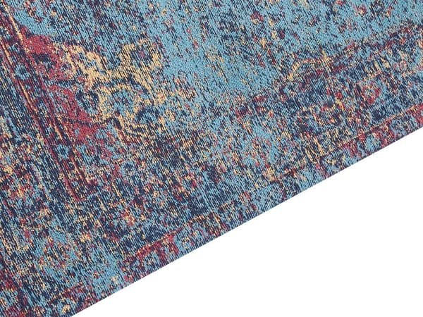 Bomuldstæppe 80 x 150 cm blå KANSU Lumarko!
