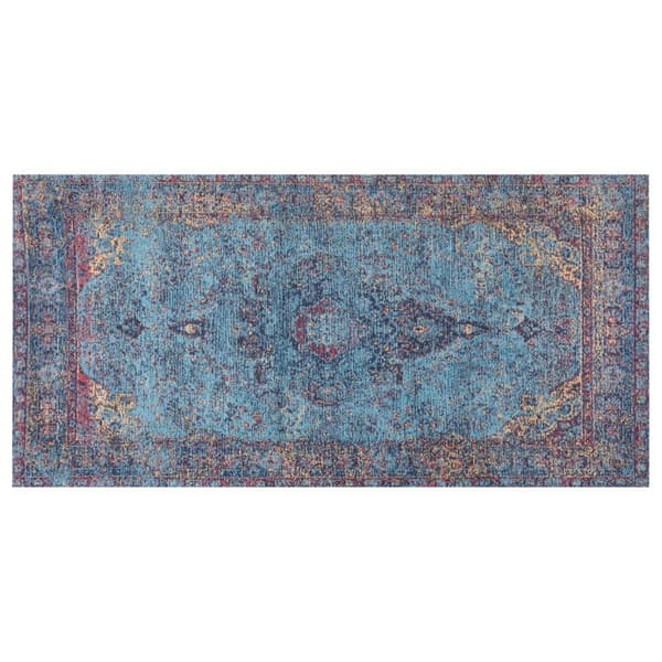 Bomuldstæppe 80 x 150 cm blå KANSU Lumarko!