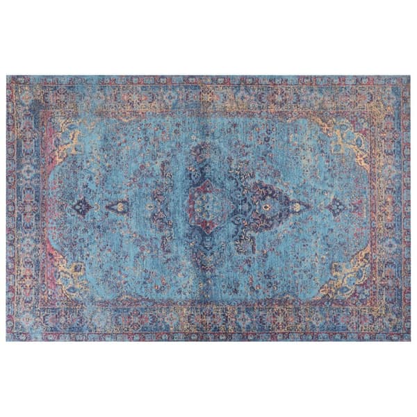 Bomuldstæppe 200 x 300 cm blå KANSU Lumarko!