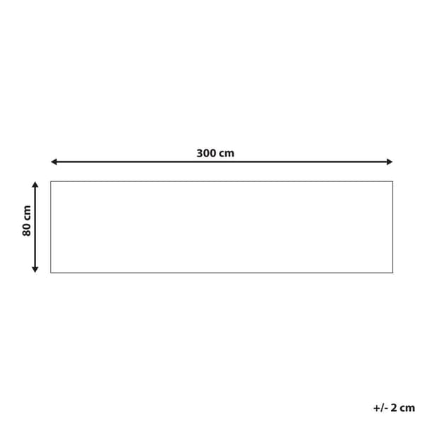 Bomullsmatta 80 x 300 cm blå och röd KURIN Lumarko!