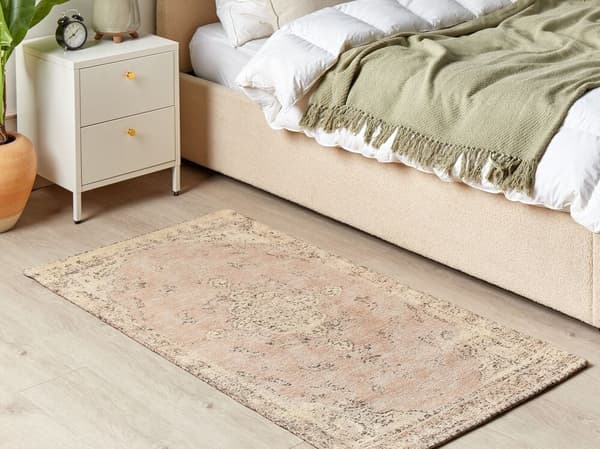 Puuvillamatto 80 x 150 cm beige MATARIM Lumarko!