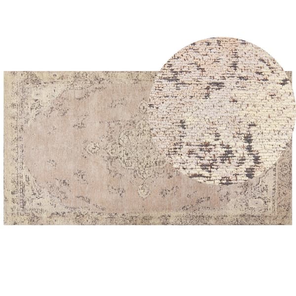 Puuvillamatto 80 x 150 cm beige MATARIM Lumarko!