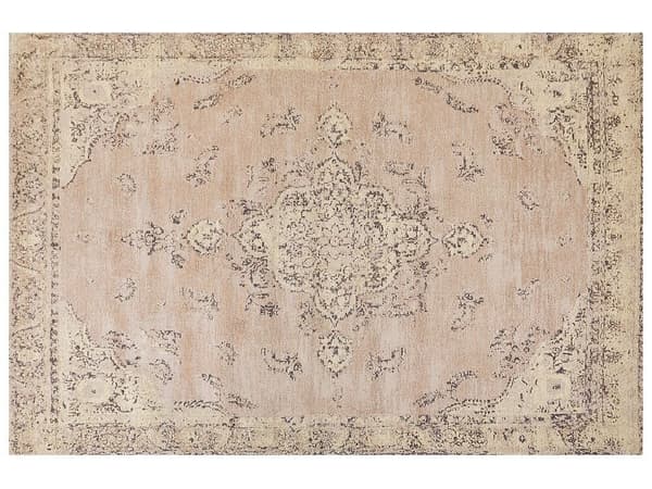 Bomuldstæppe 200 x 300 cm beige MATARIM Lumarko!