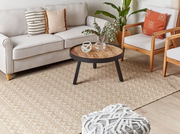 Juuttimatto 160 x 230 cm beige ATIMA Lumarko!