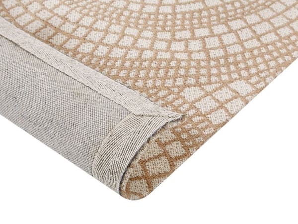 Jute tæppe 160 x 230 cm beige med hvid ARIBA Lumarko!