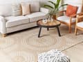 Miniatyrbillede 2 af 7: Jute tæppe 160 x 230 cm beige med hvid ARIBA Lumarko!