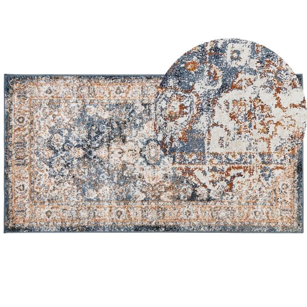 Matto 80 x 150 cm beige/sininen DVIN Lumarko!