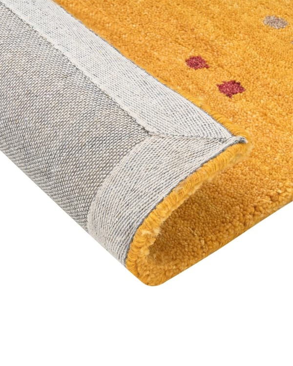 Ull gabbeh matta 80 x 150 cm gul AKALAN Lumarko!