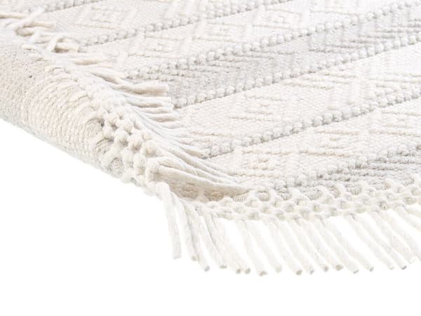 Pyöreä villamatto 140 cm beige BALTALAR Lumarko!