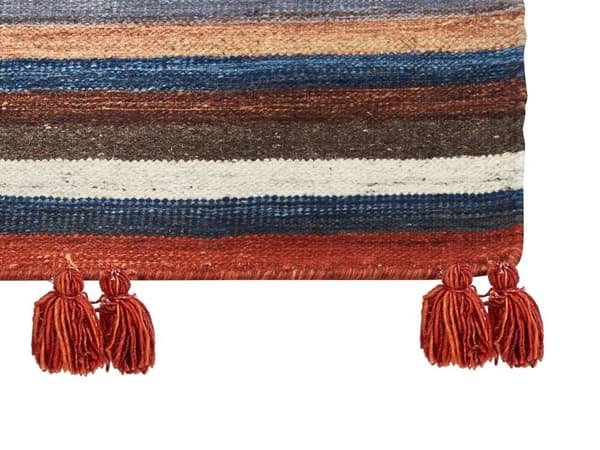 Villainen kilim-matto 140 x 200 cm monivärinen MRGASHAT Lumarko!
