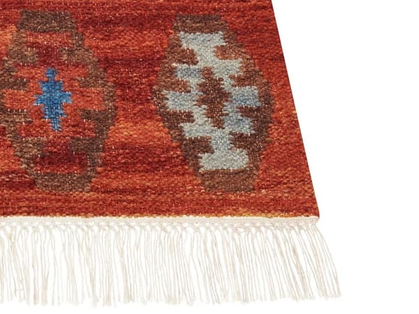 Kelimmatta i ull 80 x 300 cm flerfärgad VOSKEHAT Lumarko!