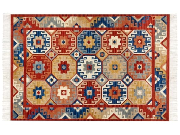 Ull kelim matta 200 x 300 cm flerfärgad LUSARAT Lumarko!
