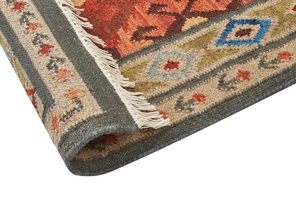 Villainen kilim-matto 200 x 300 cm monivärinen URTSADZOR Lumarko!