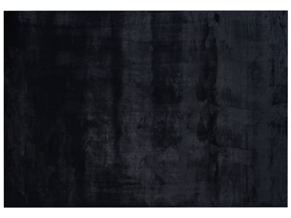 Tæppe i kaninpels, 160 x 230 cm, sort, MIRPUR, Lumarko!