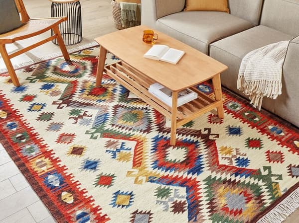 Villainen kilim-matto 160 x 230 cm monivärinen AREVIK Lumarko!