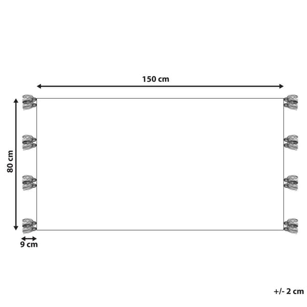 Uld kelim tæppe 80 x 150 cm flerfarvet KANAKERAVAN Lumarko!