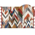 Pikkukuva 1 / 7: Villa kilim matto 200 x 300 cm monivärinen KANAKERAVAN Lumarko!