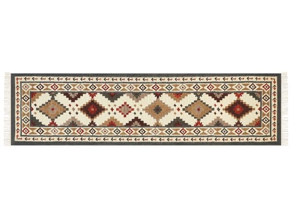 Villa kilim matto 80 x 300 cm monivärinen GHUKASAVAN Lumarko!