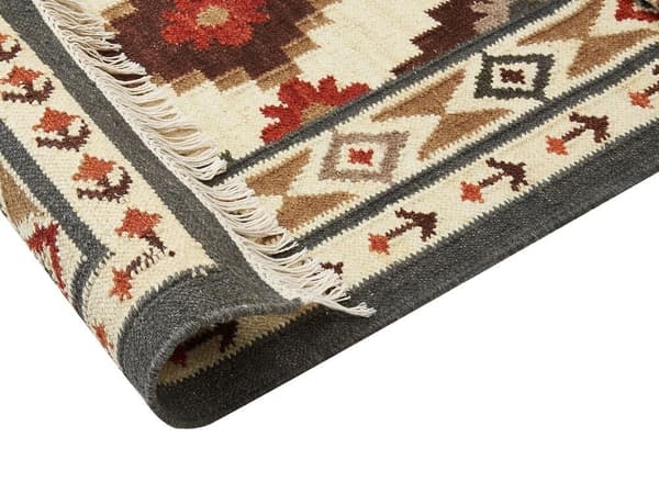 Villa kilim matto 80 x 300 cm monivärinen GHUKASAVAN Lumarko!