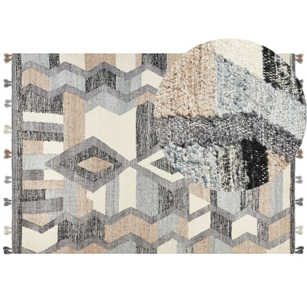 Villainen kilim-matto 200 x 300 cm monivärinen AYGEZARD Lumarko!