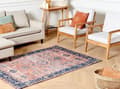 Pikkukuva 2 / 8: Puuvillamatto 140 x 200 cm puna-sininen KURIN Lumarko!