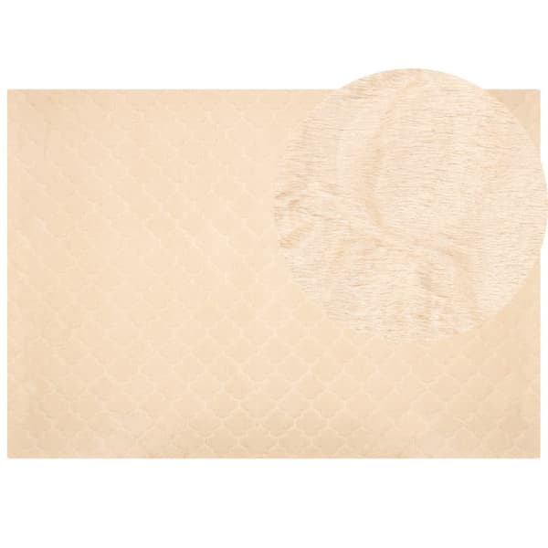 Kanin tekoturkismatto 160 x 230 cm beige GHARO Lumarko!