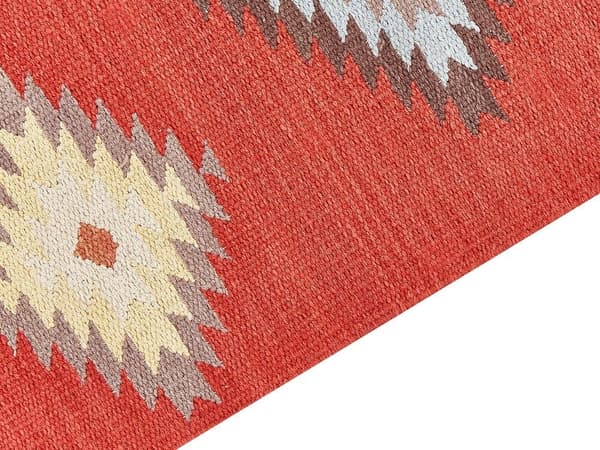Bomulds kelimtæppe 80 x 300 cm flerfarvet LORUT Lumarko!
