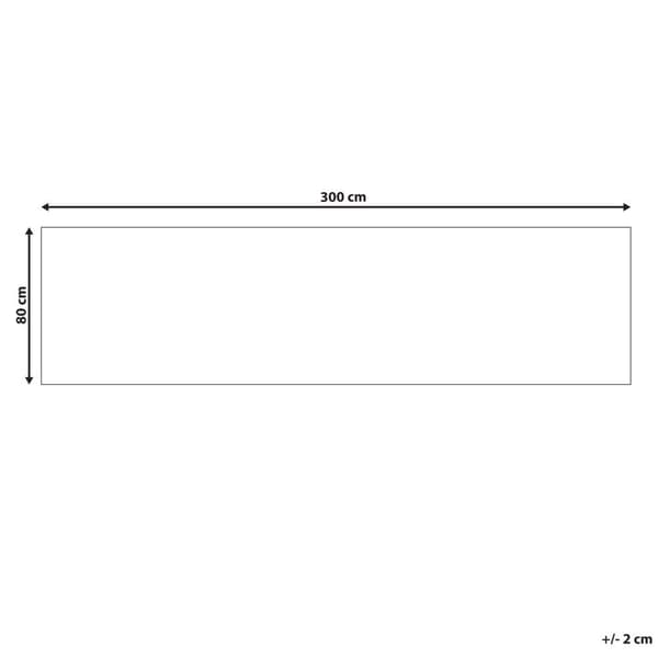 Bomulds kelimtæppe 80 x 300 cm flerfarvet LORUT Lumarko!
