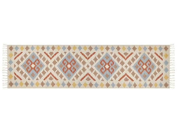 Puuvillainen kilim-matto 80 x 300 cm monivärinen ATAN Lumarko!