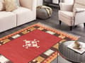 Pikkukuva 2 / 7: Puuvilla kilim matto 140 x 200 cm monivärinen PARAKAR Lumarko!