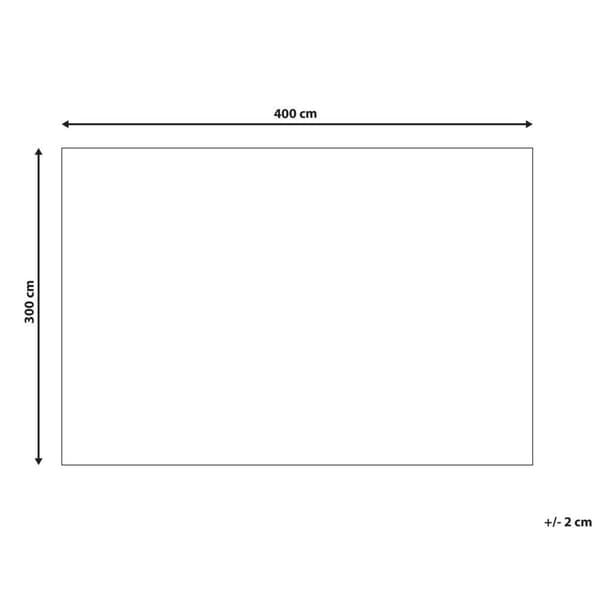 Puuvillamatto 300 x 400 cm beige ja valkoinen BARKHAN Lumarko!