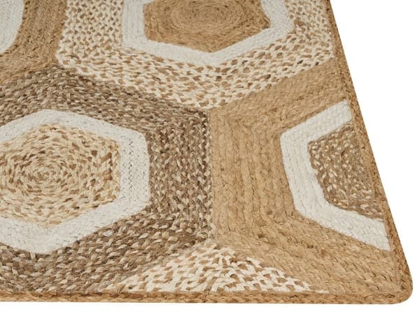 Juuttimatto 160 x 230 cm beige BASOREN Lumarko!